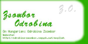 zsombor odrobina business card